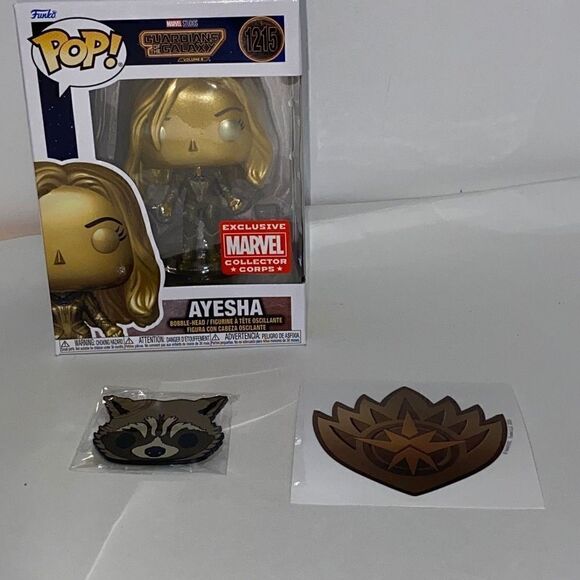 Funko Pop Exclusive Marvel Collectibles Guardian Ayesha Action Figure NWB - Picture 1 of 7